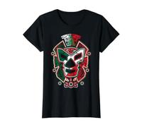 Lucha Libre Mexicana Wrestling Masks Luchadores Máscaras Camiseta gráfica económica, Mujer, Negro, L