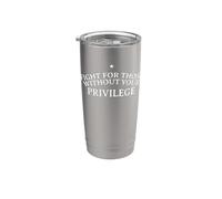 Lucha por aquellos sin privilegios diseño de derechos civiles Vaso térmico de acero inoxidable de doble pared