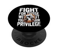Lucha por la igualdad y la justicia en negrita PopSockets PopGrip Adhesivo