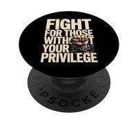 Lucha por la igualdad y la justicia en negrita PopSockets PopGrip Adhesivo