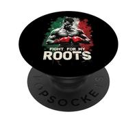 Lucha Por Mis Raíces Boxeo Italiano Firme PopSockets PopGrip Adhesivo