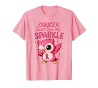 Luchador contra el cáncer de Mama Dabbing Pink Owl Awareness Art Camiseta