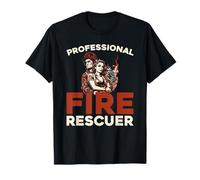 Luchador contra Fuego Rescate Incendio - Compañia Bomberos Camiseta