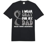 Luchador de Cinta de concienciación sobre tumores cerebrales I Wear Gray For My Dad Comfort Colors Adult Heavyweight T-Shirt