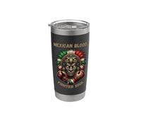 Luchador de sangre mexicano Soul Aztec Boxing Pride Vaso térmico de acero inoxidable de doble pared