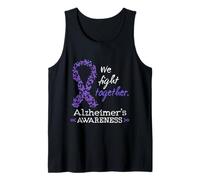 Luchamos Juntos Alzheimer Conciencia Cinta Apoyo Camiseta sin Mangas