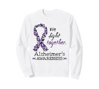 Luchamos Juntos Alzheimer Conciencia Cinta Apoyo Sudadera