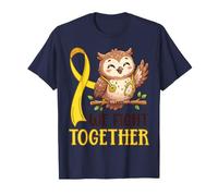 Luchamos Juntos Cáncer Infantil Cinta Amarilla Buho Enfermeras Camiseta