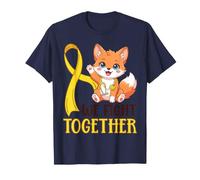 Luchamos Juntos Cáncer Infantil Cinta Amarilla Fox Enfermeras Camiseta