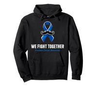 Luchamos Juntos Concientización sobre el Cáncer de Próstata Cinta Azul Sudadera con Capucha