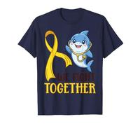 Luchamos Juntos Concientización sobre el cáncer Infantil Enfermeras de Tiburones Camiseta