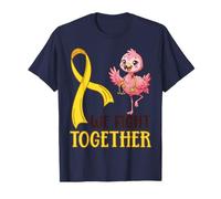Luchamos Juntos Concientización sobre el Cáncer Infantil Enfermeras Flamingo Camiseta