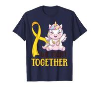 Luchamos Juntos Concientización sobre el cáncer Infantil Enfermeras Unicornio Camiseta