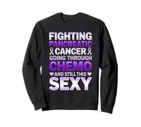 Luchando contra el cáncer de páncreas Chemo Sobreviviente Guerrero Sexy Sudadera