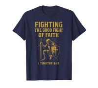 Luchando contra la Buena Lucha de la fe Christian Camiseta