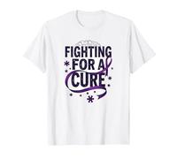 Luchando por una Cura: Defensor de la concienciación sobre el Alzheimer Camiseta, Hombre, Blanco, S