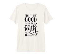 Luchar La Buena Lucha De La Fe Christian Jesus Bible Camiseta Premium