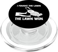 Luché contra el césped El césped ganó cortacésped Tractor PopSockets PopGrip para MagSafe