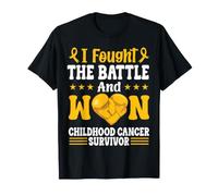 Luché contra la Batalla y gané Guantes de sobreviviente de cáncer Infantil Camiseta