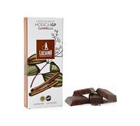 Luchino® | Chocolate con canela y módica | Cacao Crudo Procesado Modica IGP | Barra de chocolate sin lactosa | Chocolate con Canela - 100 Gr
