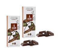 Luchino® | Chocolate con canela y módica | Cacao Crudo Procesado Modica IGP | Barra de chocolate sin lactosa | Chocolate con Canela - 2 x 100 Gr