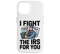 Lucho contra el IRS Contador Asesor de Temporada de Impuestos Contabilidad CPA Carcasa para iPhone 14