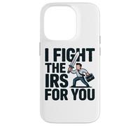 Lucho contra el IRS Contador Asesor de Temporada de Impuestos Contabilidad CPA Carcasa para iPhone 14 Pro
