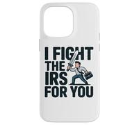 Lucho contra el IRS Contador Asesor de Temporada de Impuestos Contabilidad CPA Carcasa para iPhone 14 Pro MAX