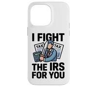 Lucho contra el IRS Contador Asesor de Temporada de Impuestos Contabilidad CPA Carcasa para iPhone 14 Pro MAX