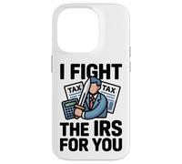 Lucho contra el IRS Contador Asesor de Temporada de Impuestos Contabilidad CPA Carcasa para iPhone 14 Pro