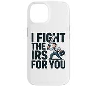 Lucho contra el IRS Contador Asesor de Temporada de Impuestos Contabilidad CPA Carcasa para iPhone 14