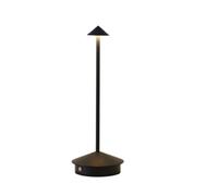 Luci da tavolo a LED, portatile e dimmerabile, lampada da tavolo cordless ricaricabile con controlli touch, dimmer, piccola lampada wireless alimentata a batteria per ristorante casa all'aperto (ferr