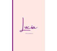 Lucía Journal Cuaderno Elegante Personalizable | Libreta con Rayas y Papel Crema: 5.5 x 8.5 | 150 hojas | Ideal para Regalos y Tomar Apuntes