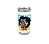 Lucian Girl Santa Lucía Bandera Orgullosa St Lucian Mujer Vaso térmico de acero inoxidable de doble pared