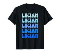 Lucian Retro Name Stack Design Camiseta
