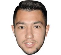 Luciano Acosta (Beard) Big Head. Máscara más grande que la vida.