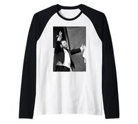 Luciano Pavarotti Cantante de ópera de Michael Grecco Camiseta Manga Raglan