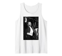 Luciano Pavarotti Cantante Italiano de ópera de Michael Grecco Camiseta sin Mangas
