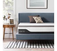 LUCID 2 pulgadas Cubrecolchón de espuma viscoelástica de carbón de bambú - Twin XL