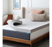 LUCID 4 pulgadas Cubrecolchón de espuma viscoelástica de carbón de bambú - Twin XL