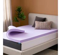 LUCID Cubrecolchón de Espuma viscoelástica con infusión de Lavanda de 3 Pulgadas, diseño ventilado, tamaño Individual