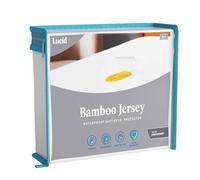 LUCID Premium Rayon from Bamboo Jersey Protector de colchón - Ultra suave - Impermeable - Blanco Twin