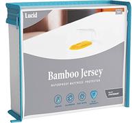 LUCID Protector de colchón de tejido de bambú - Extremadamente suave - Impermeable , 140 x 200 cm