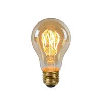 LUCIDE A60 TWILIGHT SENSOR - Lámpara de filamento - Ø 6 cm - LED - E27-1x4W 2200K - Sensor día/noche - Ámbar