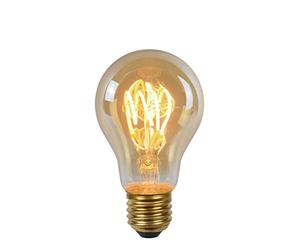 Lucide A60 TWILIGHT SENSOR - Lámpara de filamento Fuera - Ø 6 cm - LED - E27-1x4W 2200K - Ámbar