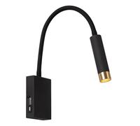 LUCIDE ALEC - Foco de pared/Lámpara de pared - LED 3 StepDim - G9-1x3W 2700K - Incluye anillos intercambiables - Negro