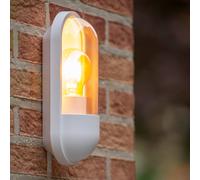 Lucide Aplique de exterior Capsule, transparente/blanco
