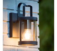 Lucide Aplique de exterior Lindelo con cristal transparente True