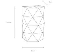 Lucide Aplique de pared de metal negro Otona