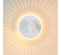 Lucide Aplique de pared LED Bentjer 2 fuentes de luz blanco EC:EPREL:859963